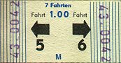 Fahrschein gültig bis 1987/88